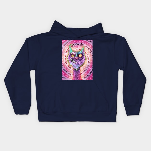 Cheshire Catastrophe Kids Hoodie by SquareDog